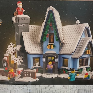 Vintage Lego set Santa’s visit winter village collection retired collectors set unopened/sealed in box 18+ Lego adult