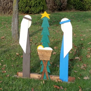 Outdoor Christmas Decorations Nativity Set Outdoor | Wooden Nativity Set | Christmas Decorations Outdoor, 2025 Pre Order