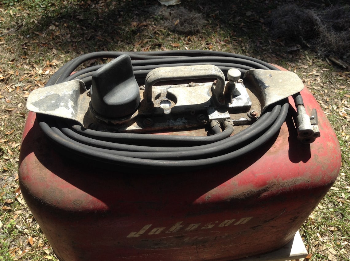 Vintage Johnson Outboard Fuel Tank Vintage Small Gas Can Old Etsy