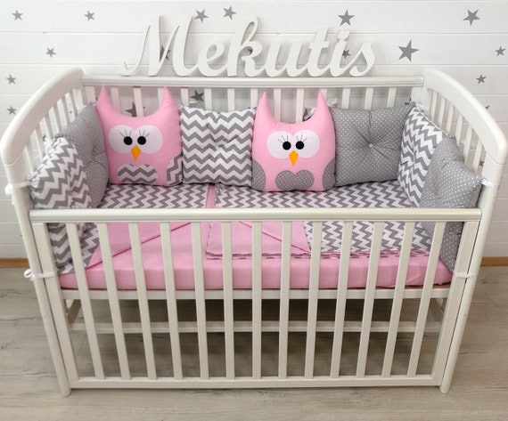 Cot Bumper Baby Bedding Set Baby Gifts Crib Bumper Baby Crib Etsy