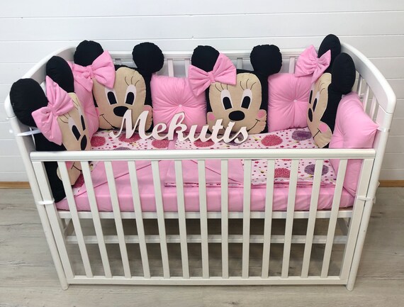 pink baby cot bedding