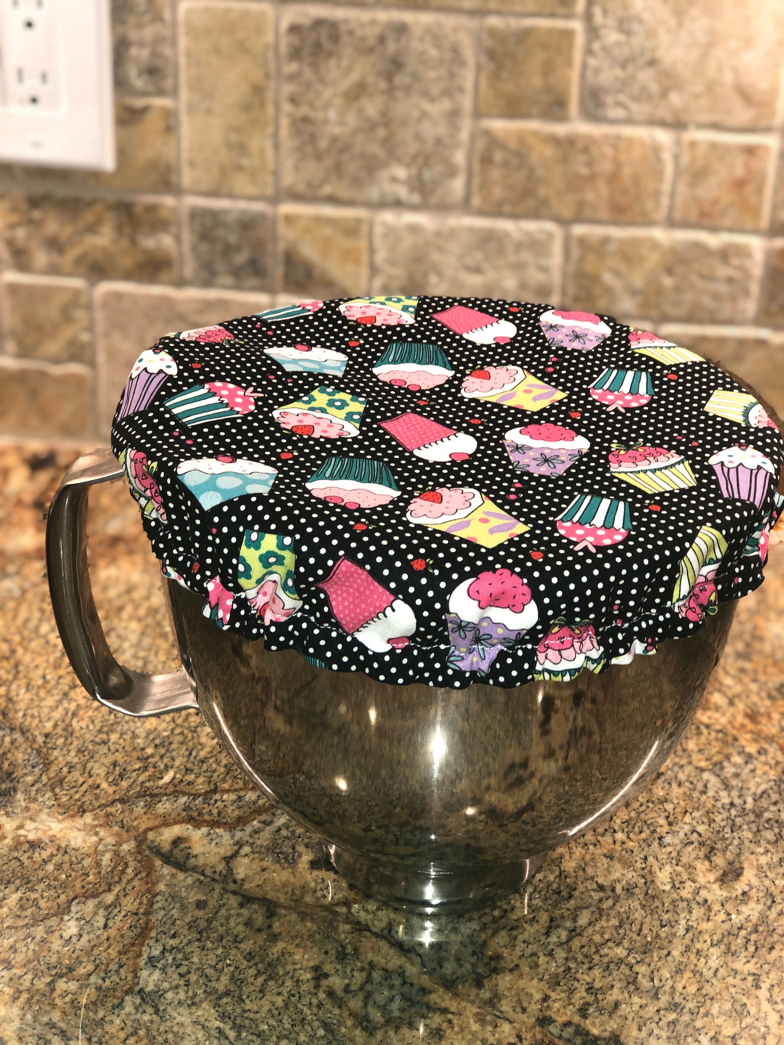 Reversible Kitchenaid Mixer Bowl Cover Cupcakes Design Etsy