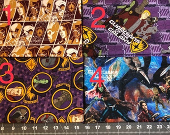 Comic Fabric: Marvel Guardians of the Galaxy Characters Gangs All Here 100/% cotton Fabric by the PANEL 35x44 SC250 Marvel Fabric