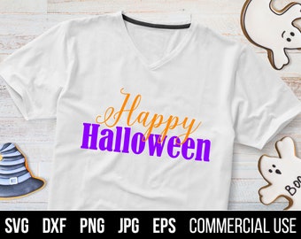 Happy Halloween SVG, Halloween EPS, Halloween clipart. Commercial use, SVG digital files for cutting machines and eps for print