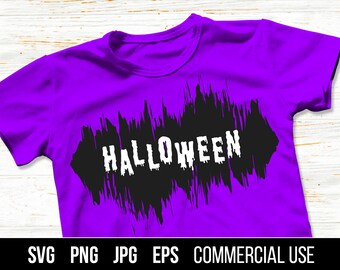 Halloween Grunge SVG, Halloween EPS, Halloween clipart. Commercial use, digital files for cutting machines and eps for print