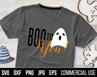 BOO to You! Halloween SVG, Halloween EPS, Halloween clipart. Commercial use, digital files for cutting machines and eps for print