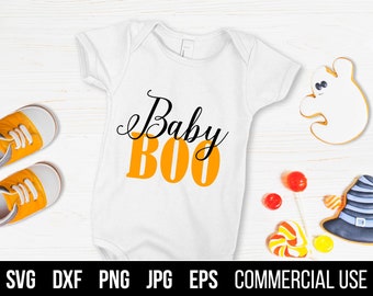 Baby BOO Halloween SVG, Halloween EPS, Halloween clipart. Commercial use, digital files for cutting machines and eps for print