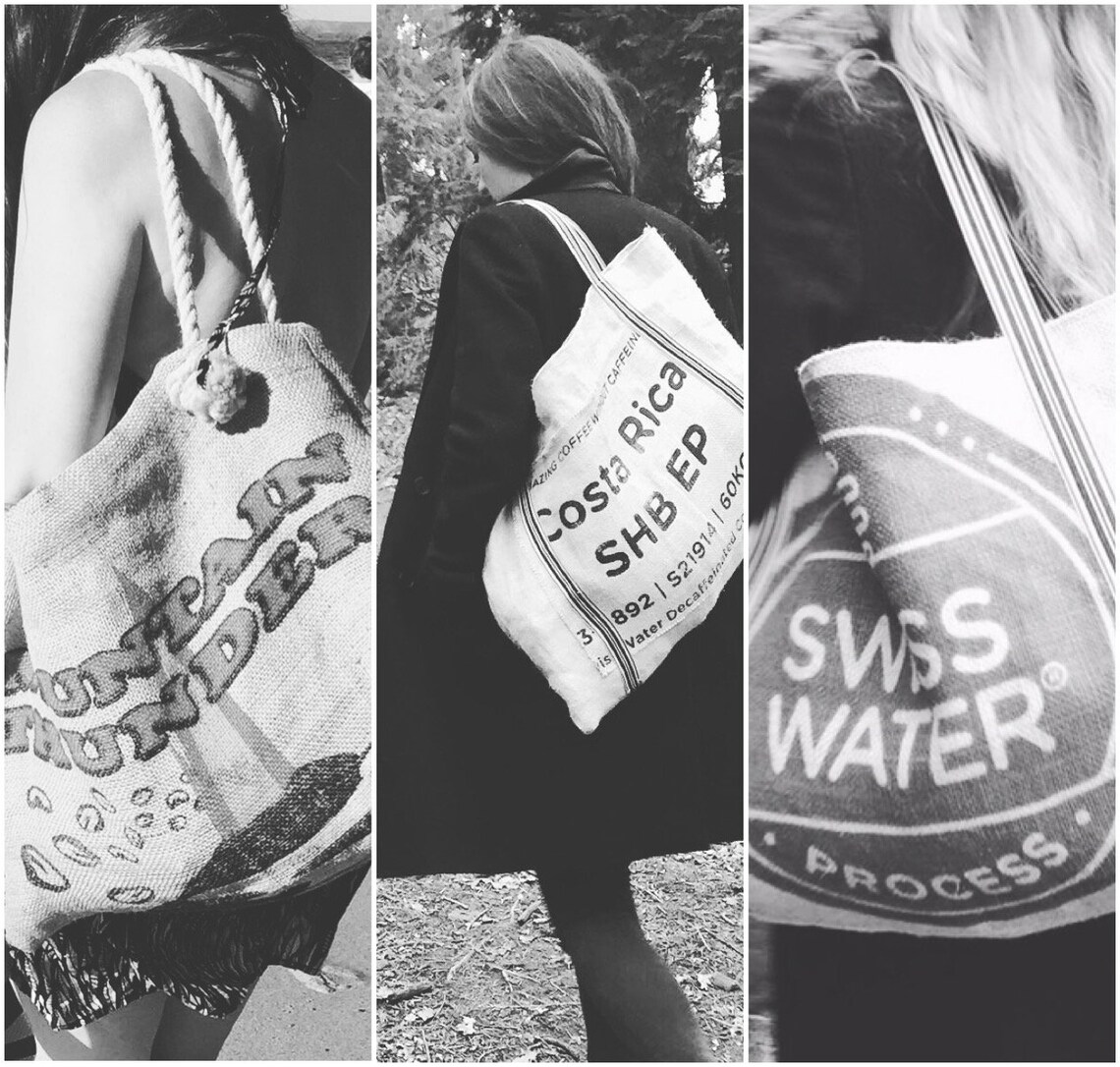 Coffee Hessian Bag/hessian Tote/upcycled Recycled Coffee Etsy UK