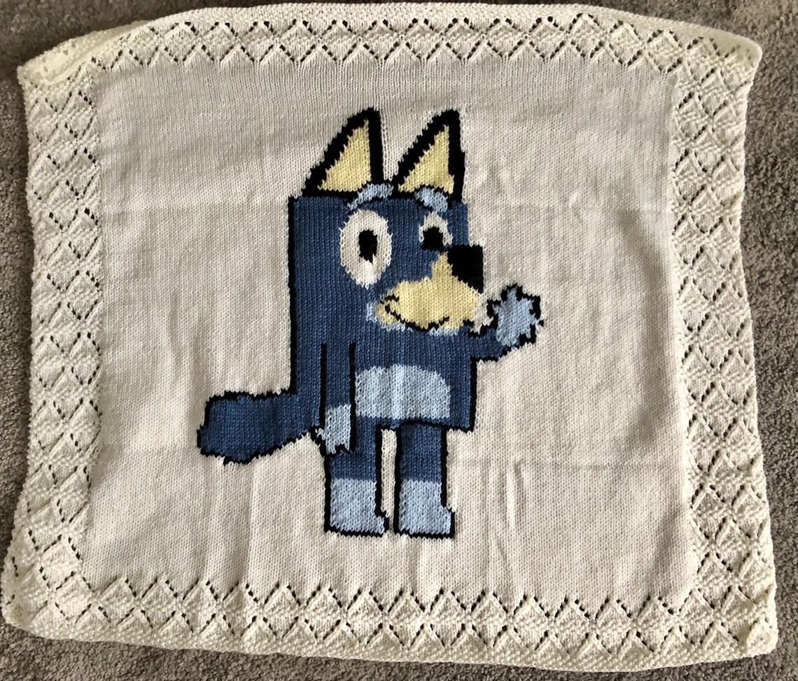 Bluey Inspired Baby Blanket Etsy New Zealand