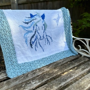 Horse Baby Blanket Knitting Pattern with a chart plus full written instructions image 2