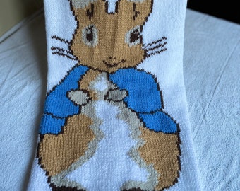 Peter Rabbit Baby Blanket Knitting Pattern with chart and full written instructions