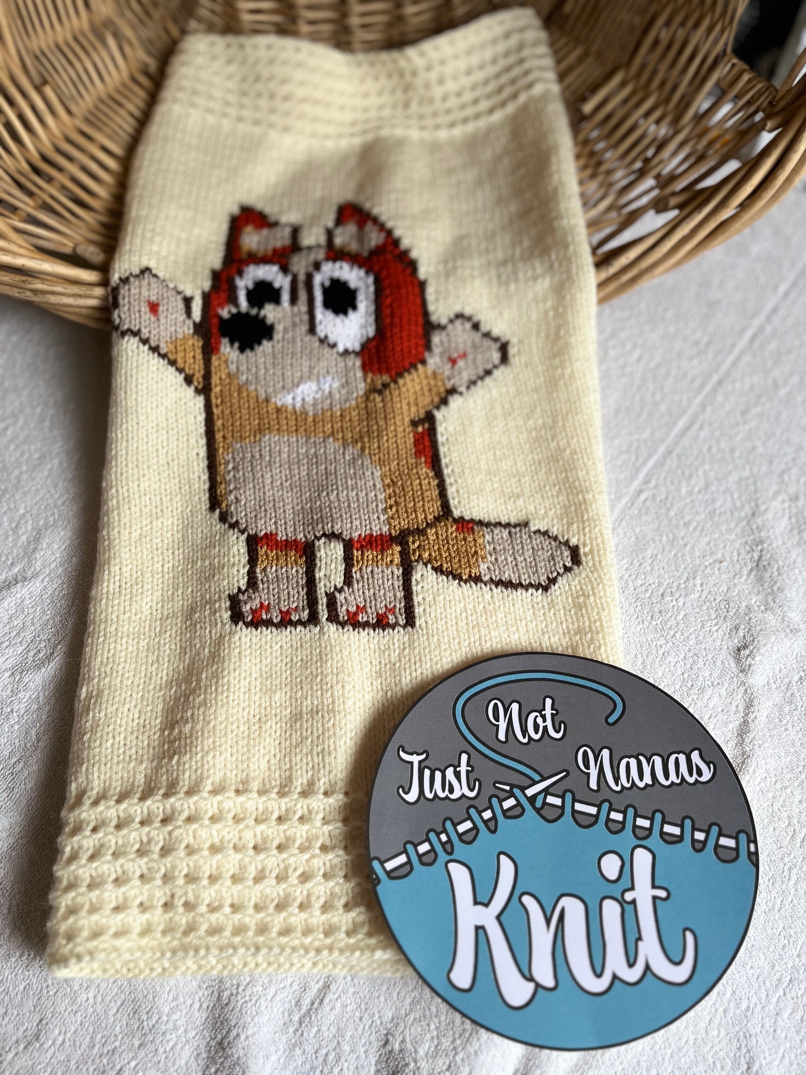 Bingo bluey Baby Blanket Knitting Pattern With Chart and Etsy Australia