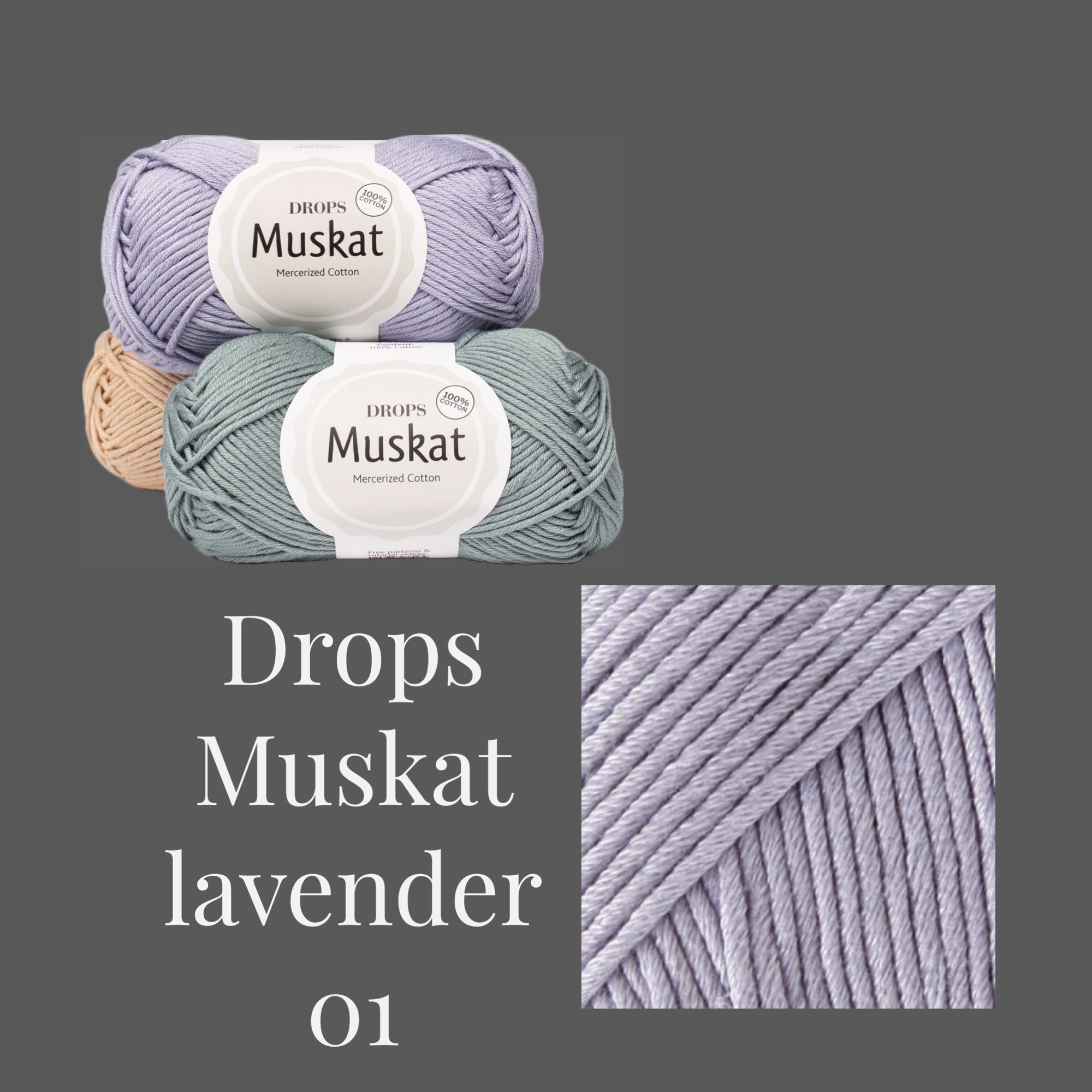 DROPS Muskat - Mercerized cotton with a colorful shine!
