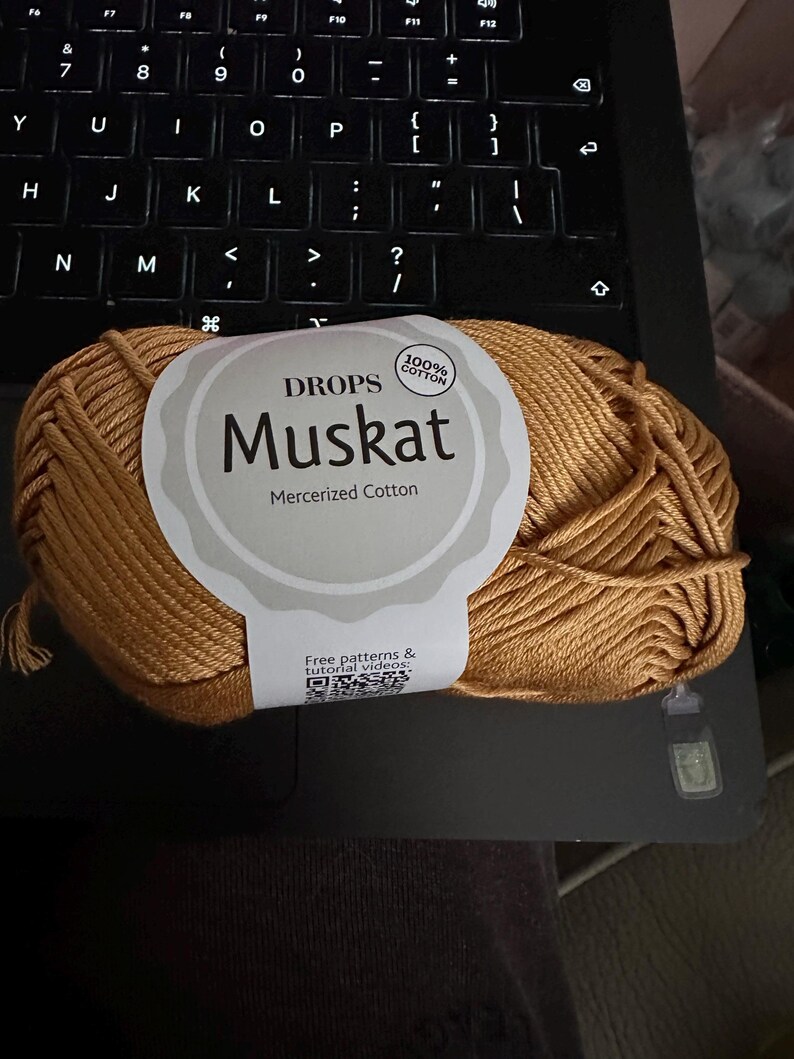 Drops Muskat Cotton Yarn, DK Weight, 50g Ball - Etsy