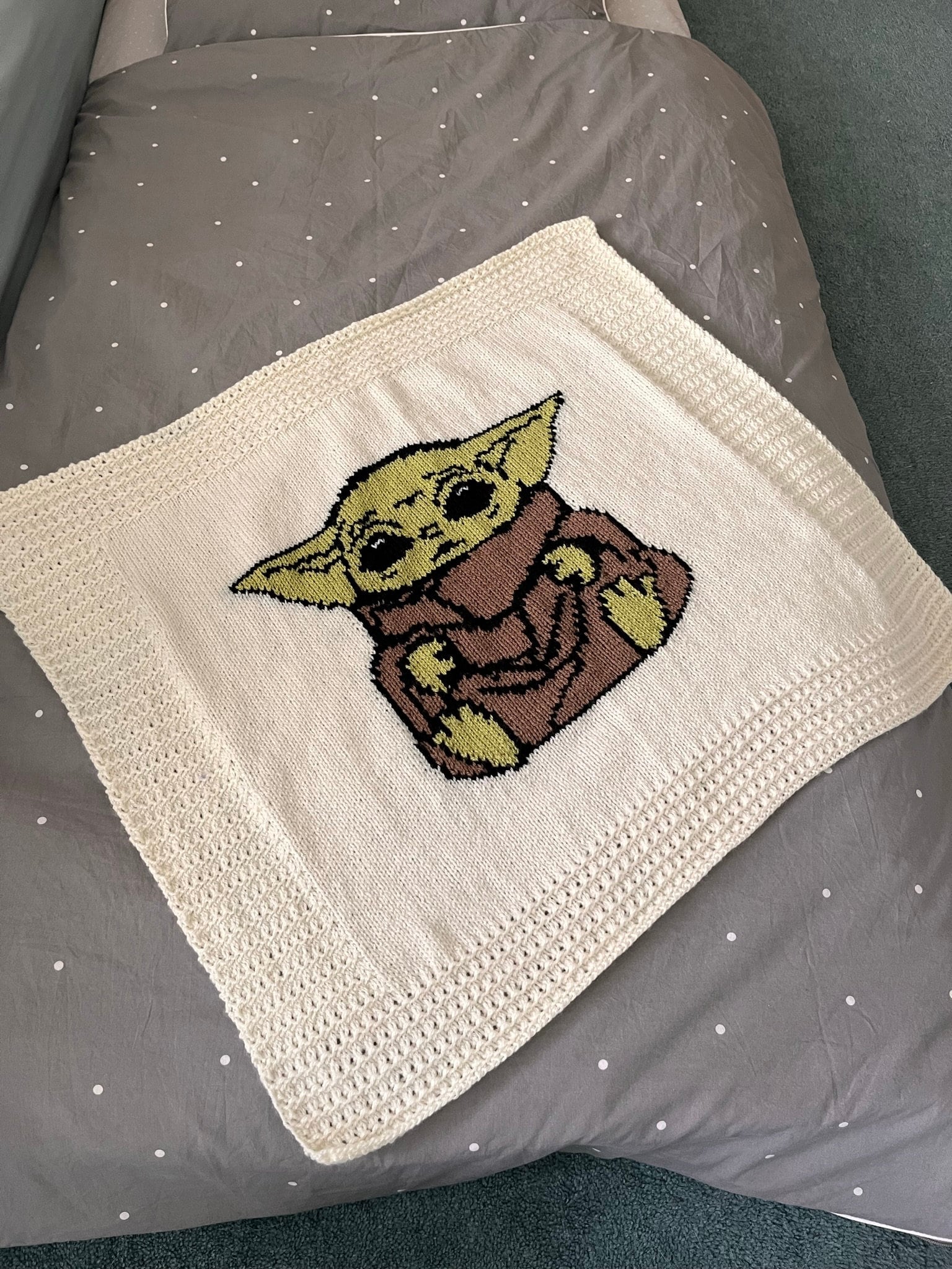 Baby Yoda grogu Baby Blanket Knitting Pattern With Chart and - Etsy ...