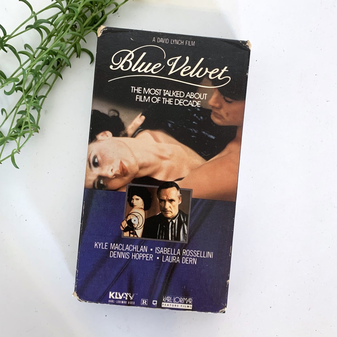 Blue Velvet VHS Tape 1986 80s David Lynch Twin Peaks Etsy