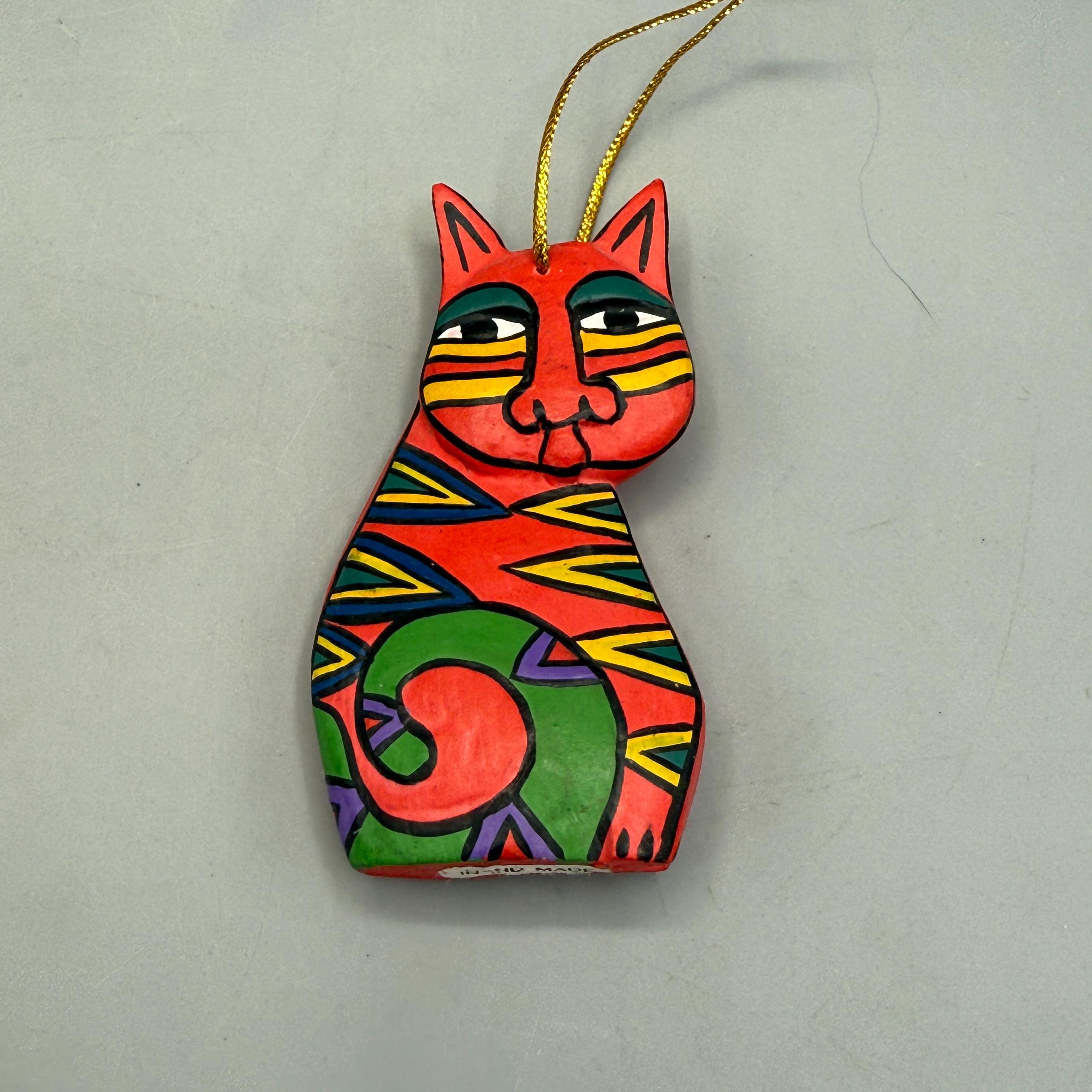 Laurel Burch Wooden Cat - Etsy Laurel Burch Wooden Cat - Etsy