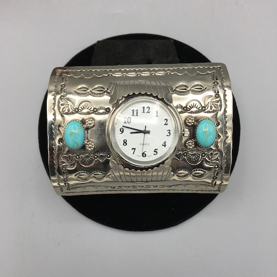 Native American Museum Hand Carved Bear Turquoise Sterling Silver Ketoh Bracelet Native American Museum Hand Carved Bear Turquoise Sterling Silver Ketoh Bracelet