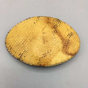 Snakeskin Belt Buckle - Vintage