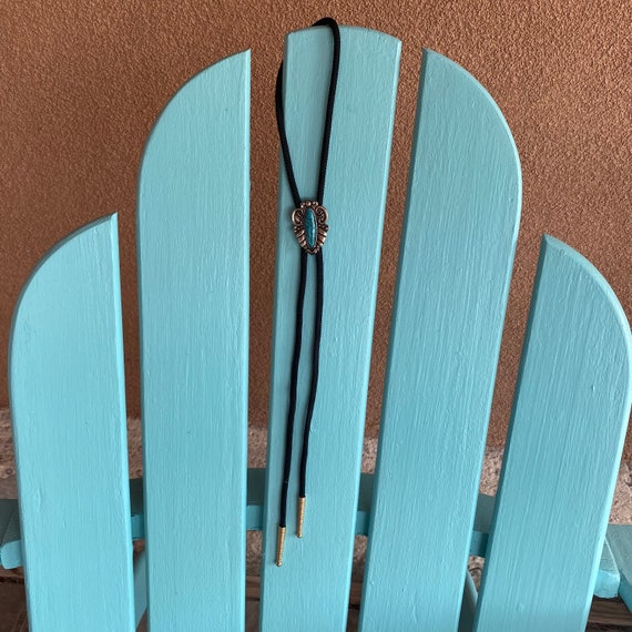 Faux Turquoise Bolo Tie, Vintage Southwestern Jew… - image 8