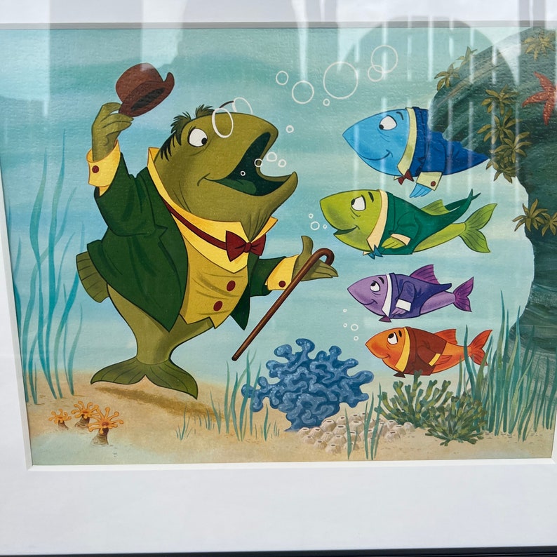 Mr. Codfish Bedknobs and Broomsticks Framed Art Print, Colorful Disney ...