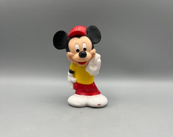 Playskool Rubber Squeak Mickey Mouse - Small Paint Flaws