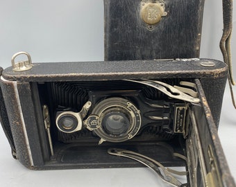 Kodak No. 3A Autographic Camera with Leather Case - UNTESTED Vintage Camera