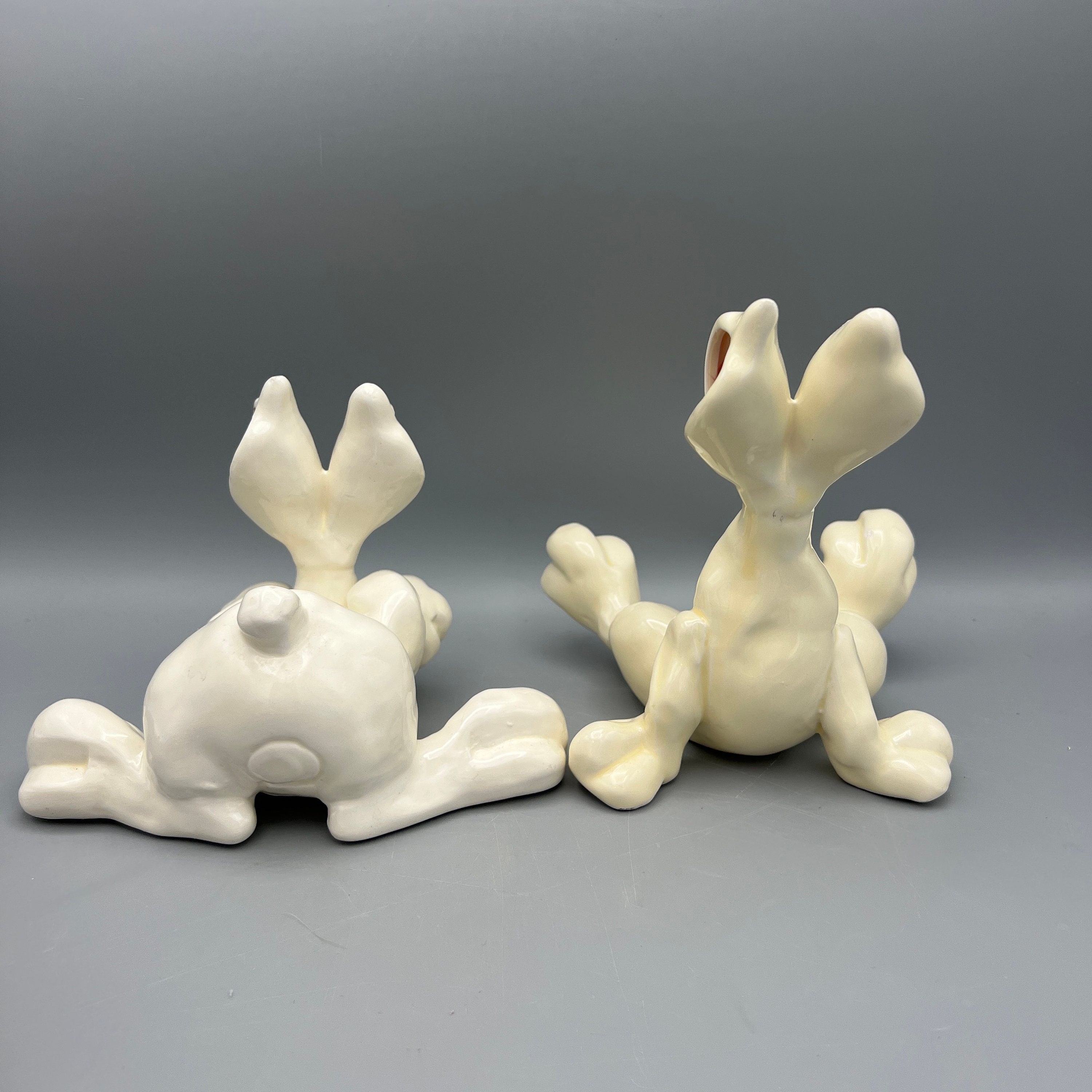 ウサギの置物（2個セット - 多少の傷あり）、ヴィンテージ - Etsy 日本