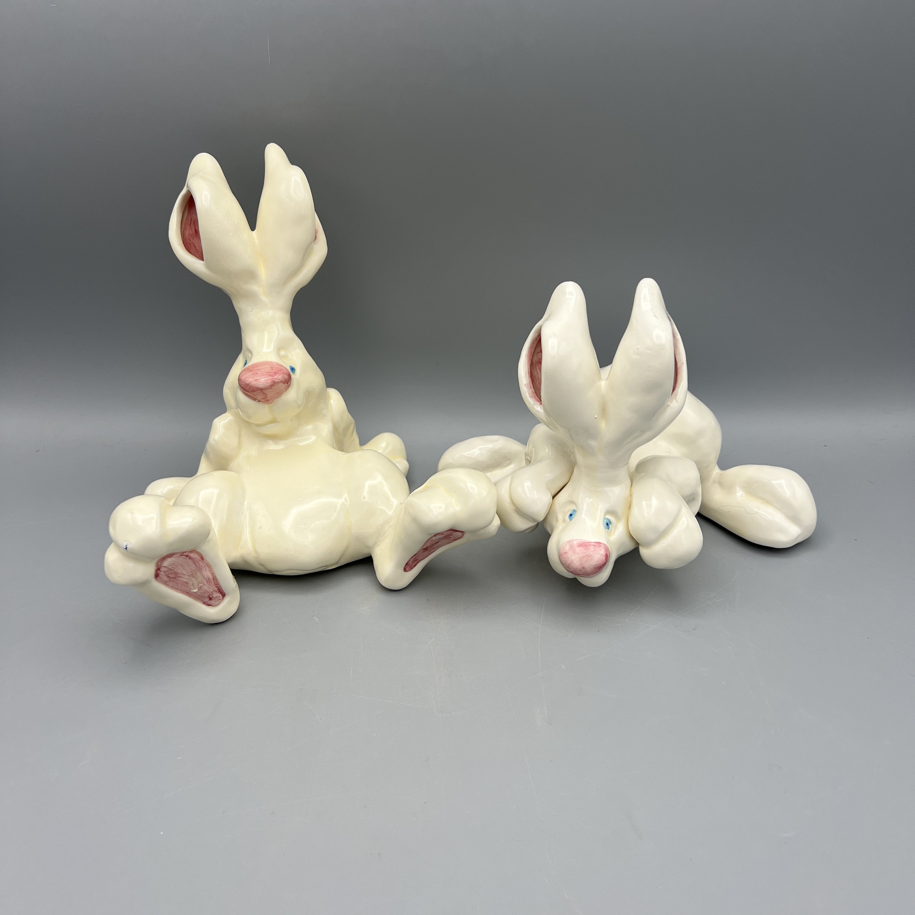 ウサギの置物（2個セット - 多少の傷あり）、ヴィンテージ - Etsy 日本