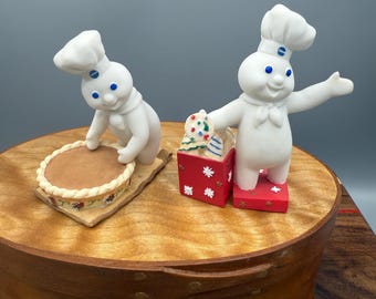 Pillsbury Doughboy Danbury Mint Perpetual Calendar Figurines - You