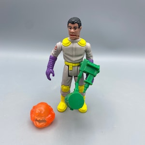 ウィンストン ゼドモア - ヴィンテージ ゴーストバスターズ フライトフィーチャーズ アクションフィギュア (欠陥あり - 頭が回転しません)