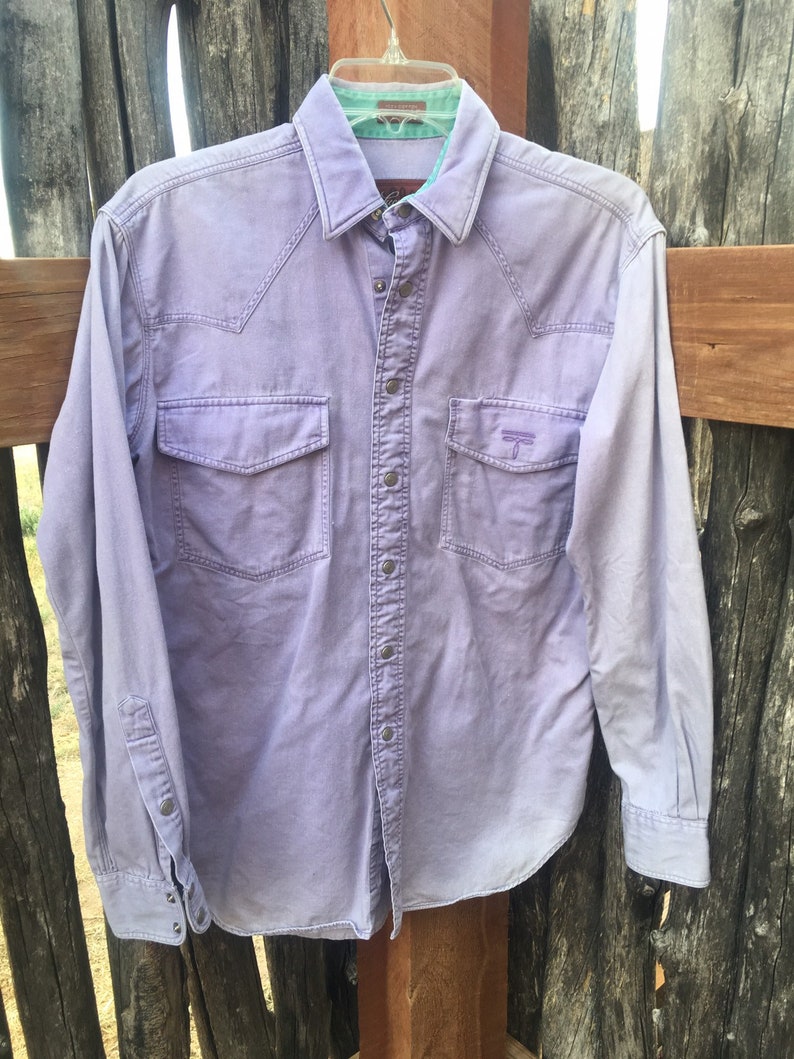 Vintage Lavendar Lucchese Western Shirt
