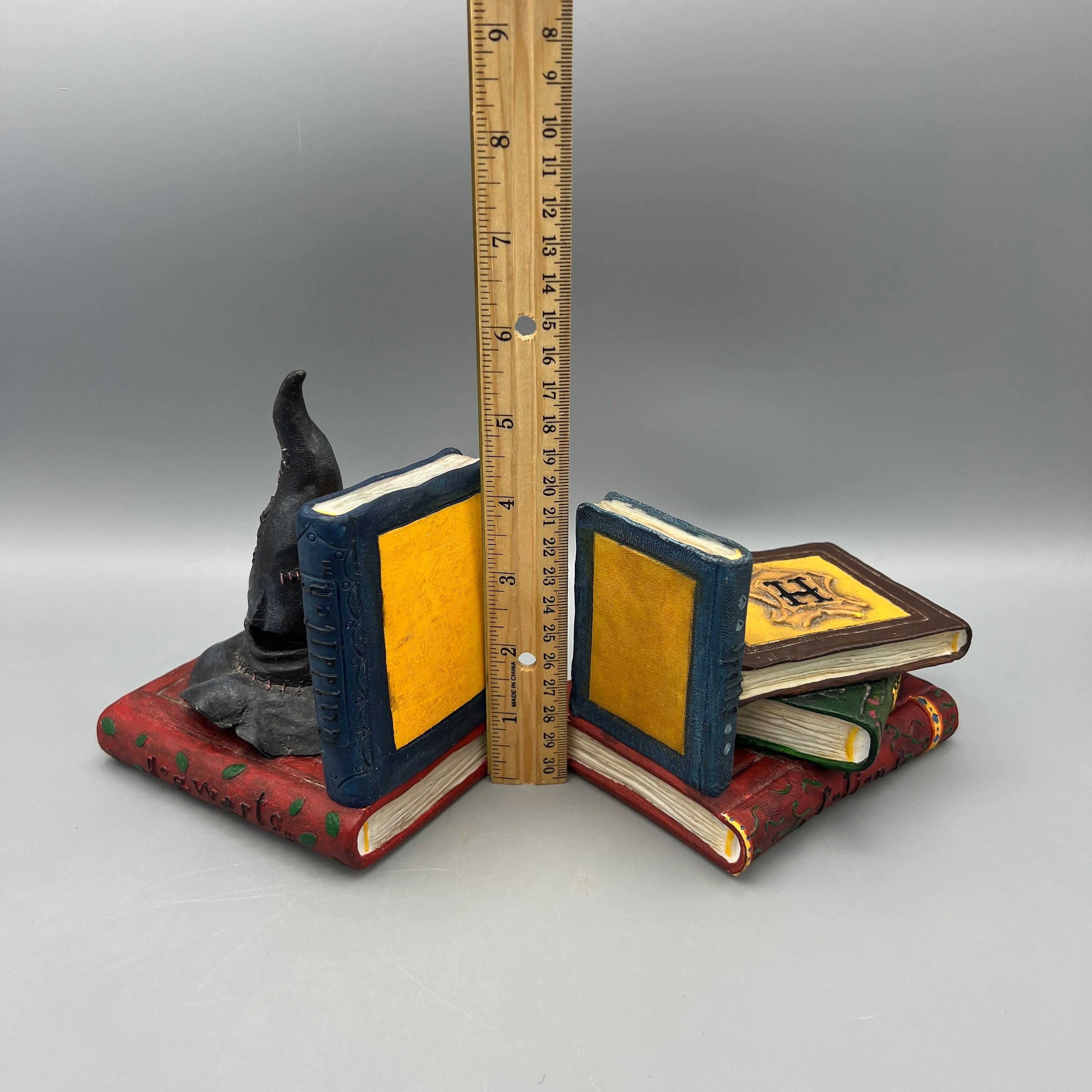 Harry Potter Bookends Enesco 2000 Sorting Hat and Wizard Etsy