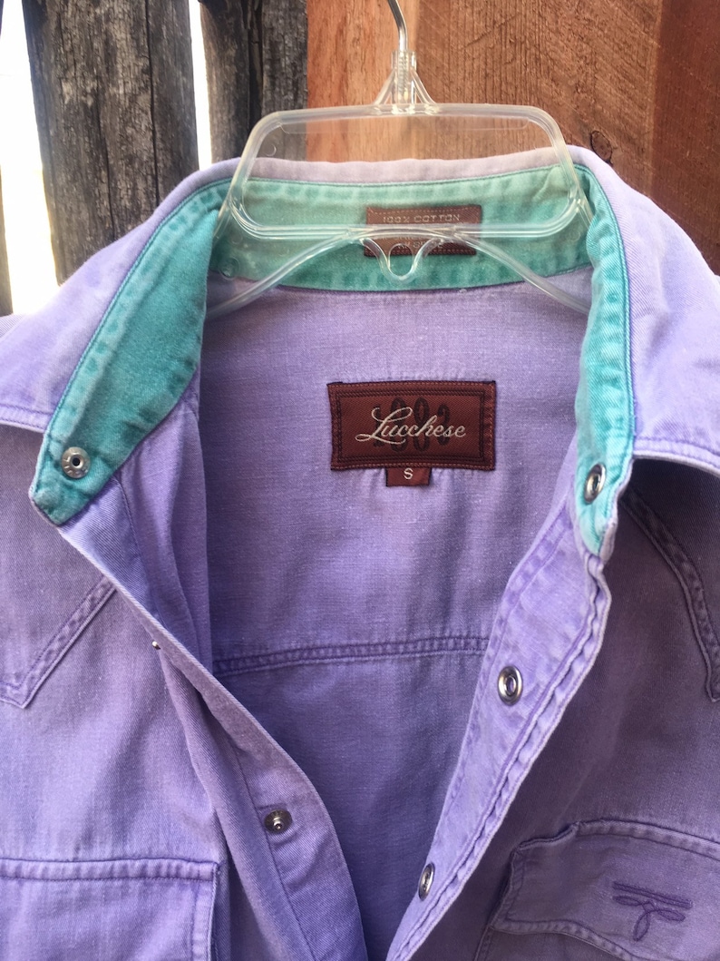 Vintage Lavendar Lucchese Western Shirt