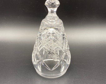 Vintage Waterford Kristall Weihnachtsglocke 1989