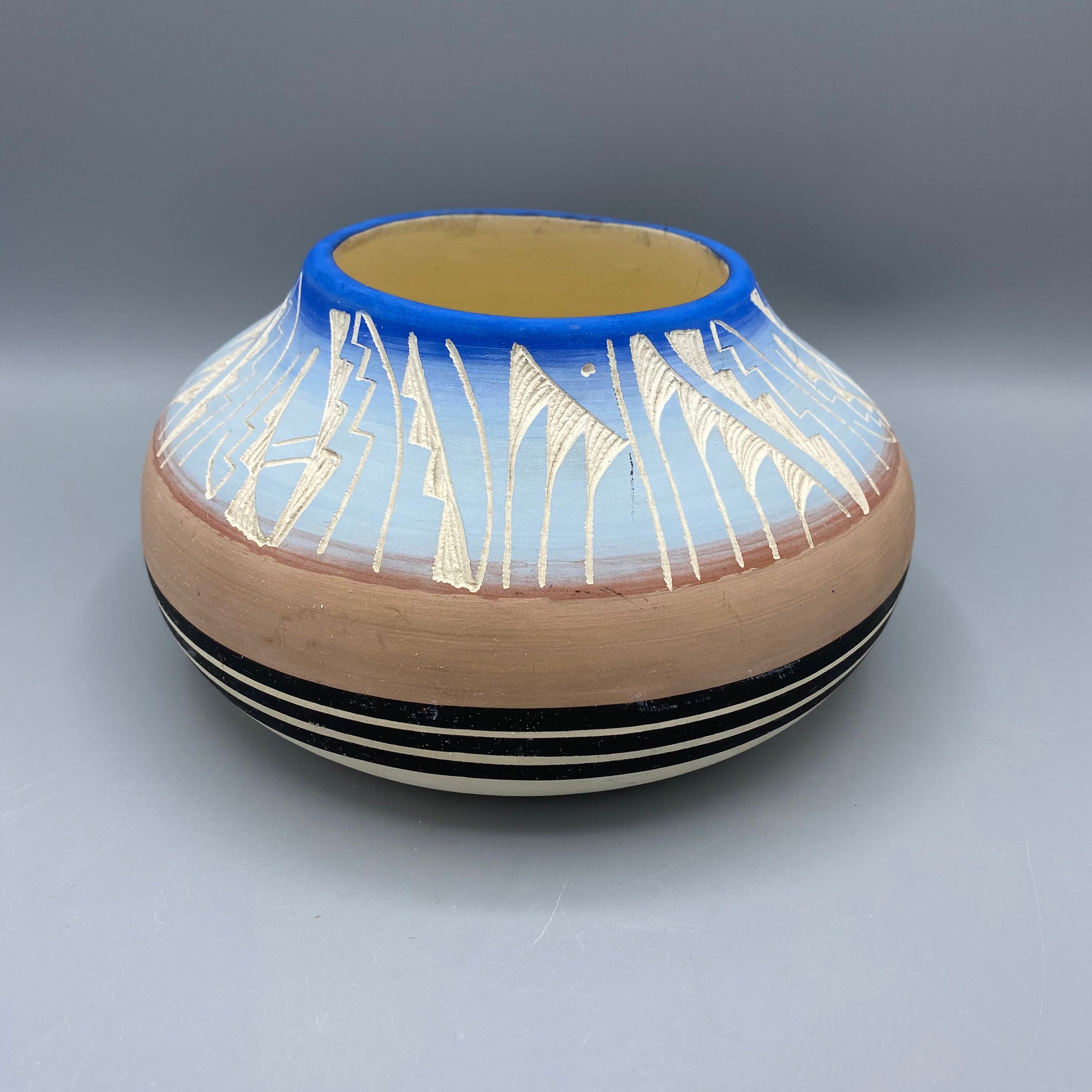 Native American Navajo Pottery Vessel Signed F. Beletso - Etsy