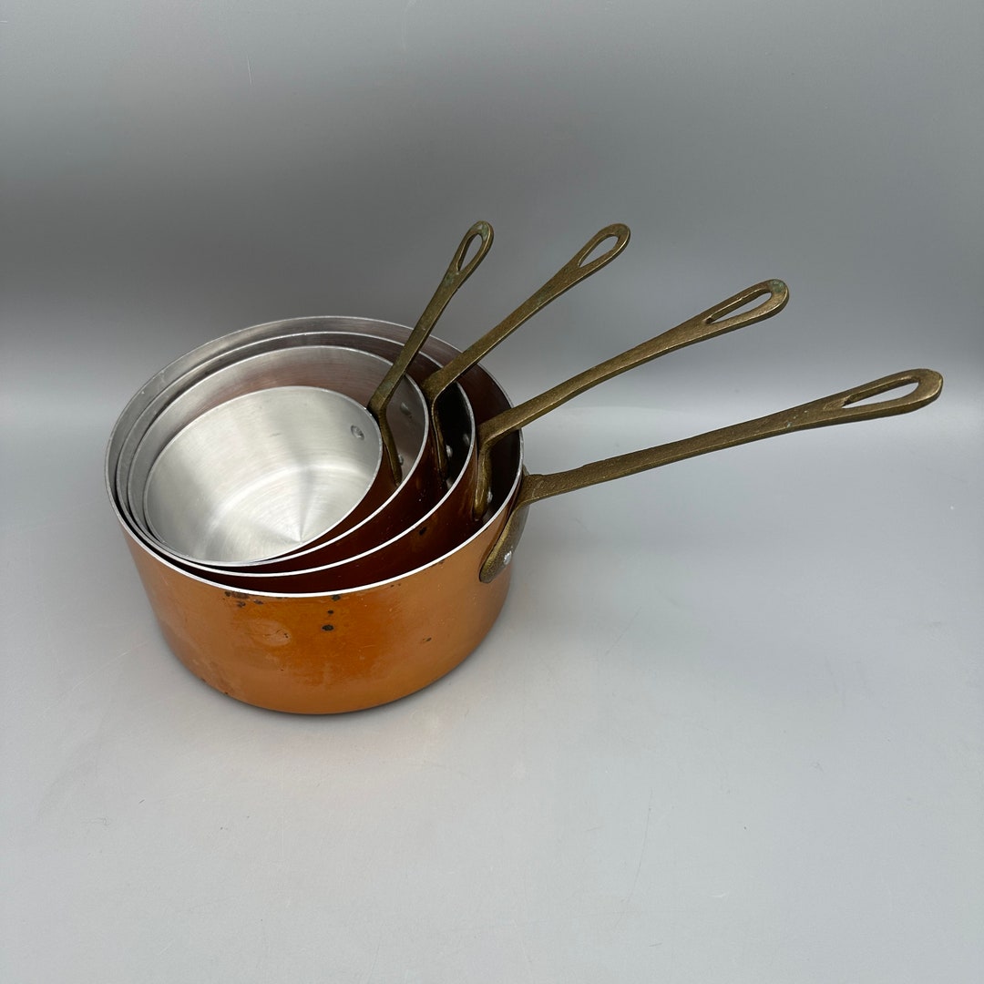 Copper Nesting Pots Made in France Vintage Copper could Etsy