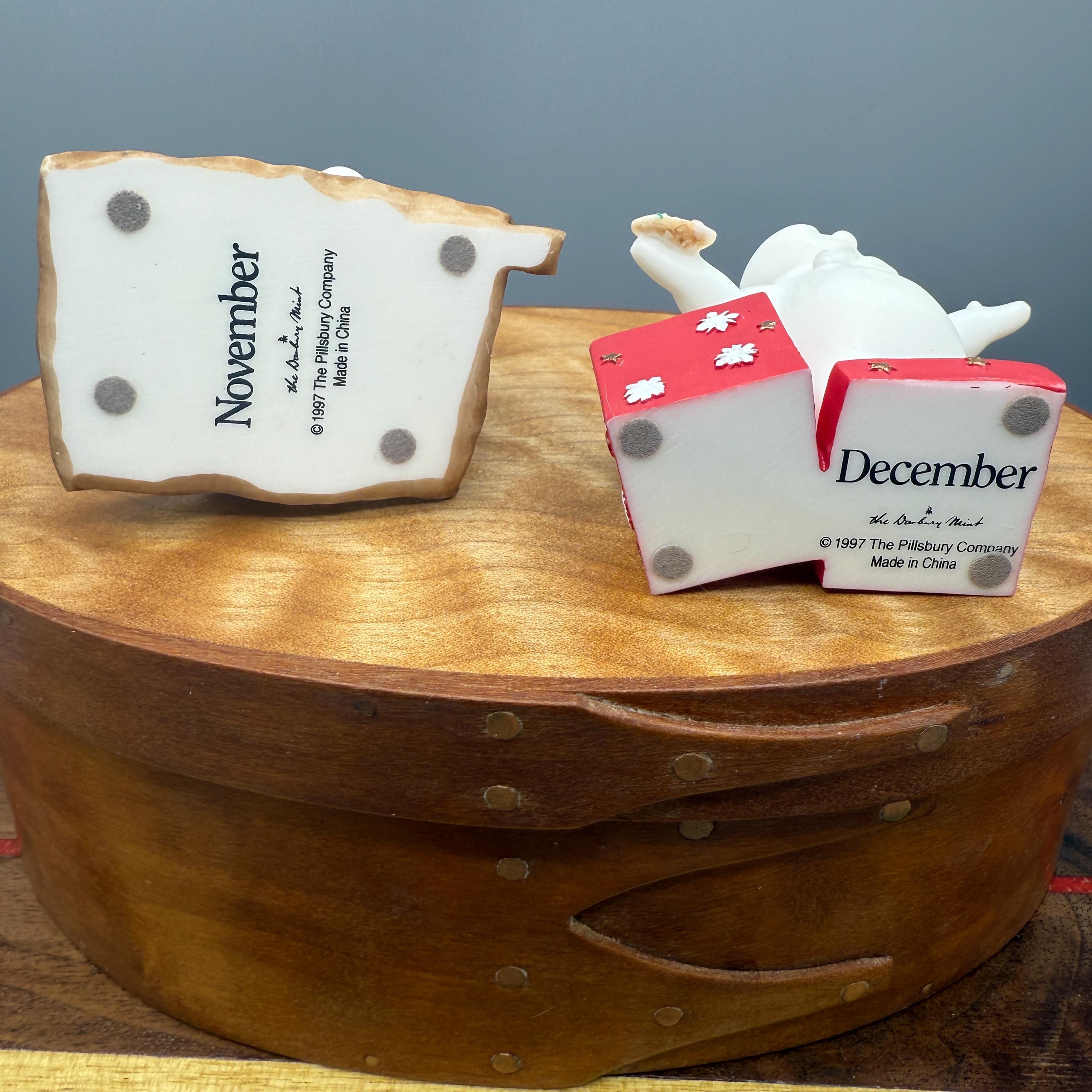 Pillsbury Doughboy Danbury Mint Perpetual Calendar Figurines - You