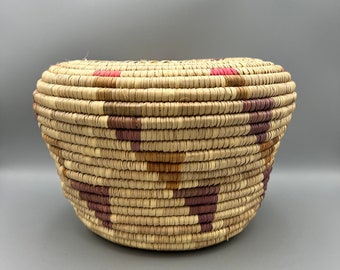 Vintage Coil Basket - Missing Lid