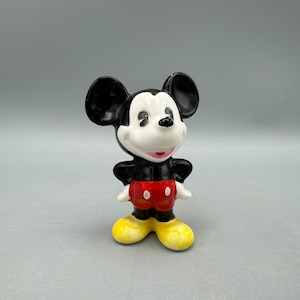 Mickey Mouse Figurine, Vintage Walt Disney Collectible (Some missing paint)