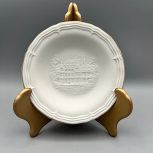 Hochst Porcelain Bisque Small Trinket Dish, Vintage