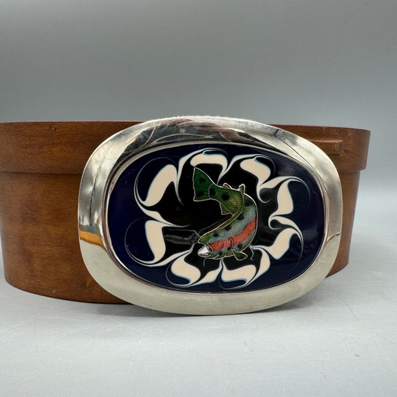 Vintage Fish Belt Buckle (Some Scratches on Metal) Gem