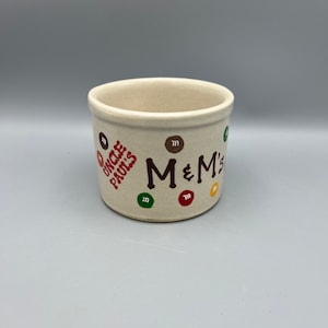 Uncle Paul's M&M's Bowl, Vintage Roseville Pottery#21 Low Candy Bowl