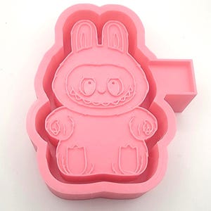 Labubu Sitting Full Size Freshie Silicone Mold (3D Printed PLA Housing Available)