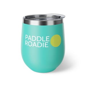 Paddle Tennis Roadie, Copper Vacuum Insulated Cup, Platform Tennis, Paddle Gift Idea or Party Favor, Holiday Gift, Paddle Tennis Team