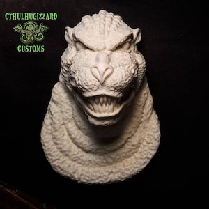 Godzilla Early version   relief unpainted resin casting.