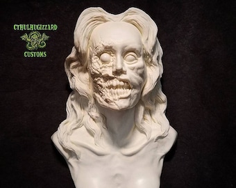 Eva from Ghost Story 1/4 scale  relief unpainted resin casting .