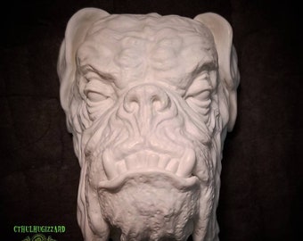 Bulldod 1/3rd scale unpainted resin relief
