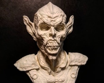 Goblin 1/4 scale relief unpainted resin casting.