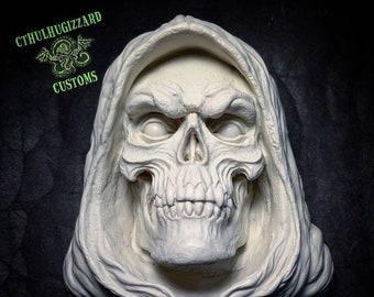 Skeletor with Eyes   1/3rd scale relief unpainted resin casting.